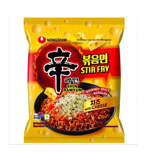 Nongshim Shin Ramyun Stir Fry Gourmet Spicy Noodles with Cheese