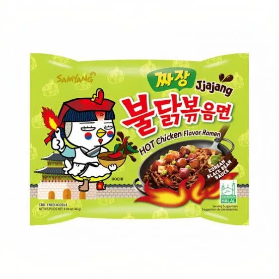Samyang Buldak Jjajang Hot Chicken Flavor Ramen – 140g of Sweet, Savory Heat