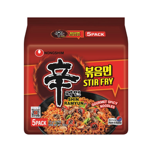 Nongshim Shin Ramyun Stir Fry Spicy Noodles (Pack of 5)